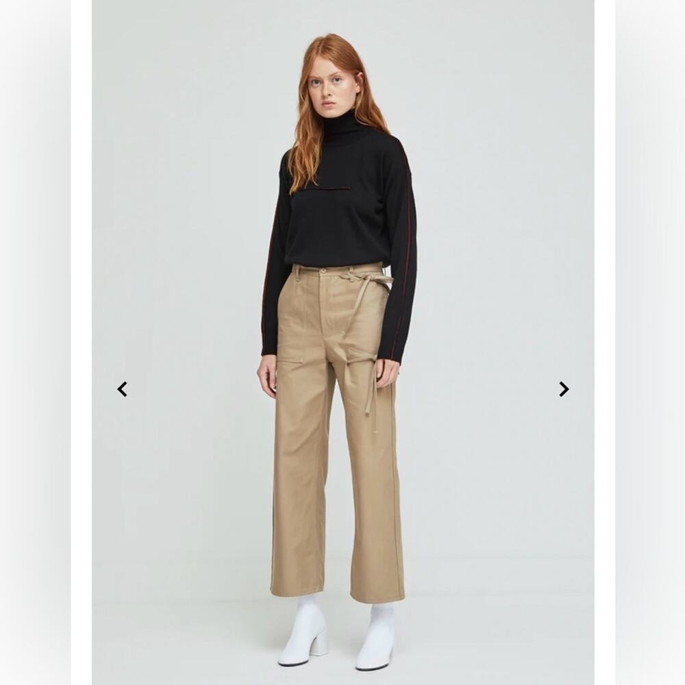 Maison Margiela MM6 White Ribbed Sock ankle Booties Block Heel Eu 36/US6